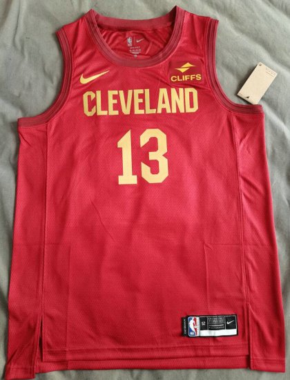 Maillot de Basket #13 Rubio Garland Cavaliers 22-23 Rouge ave sponor logo Imprimé